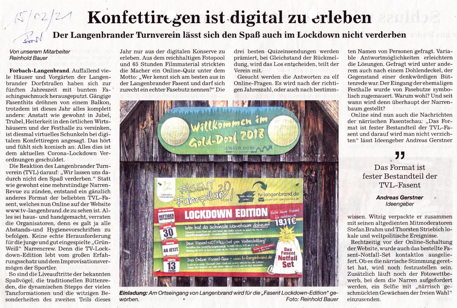 Konfettiregen ist digital zu erleben